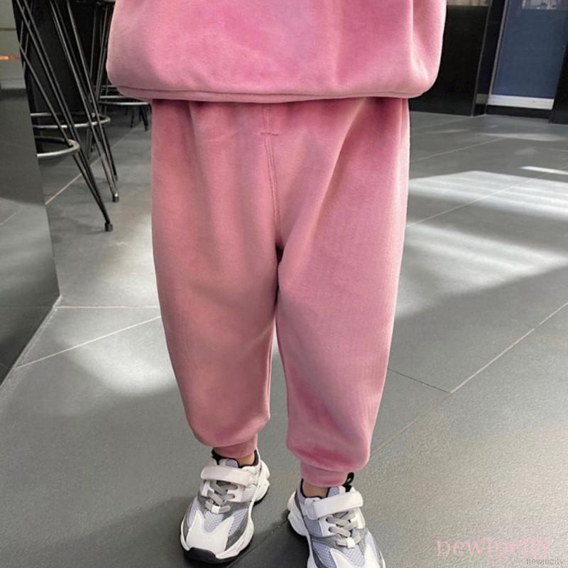 Quần jogger màu trơn dành cho bé gái