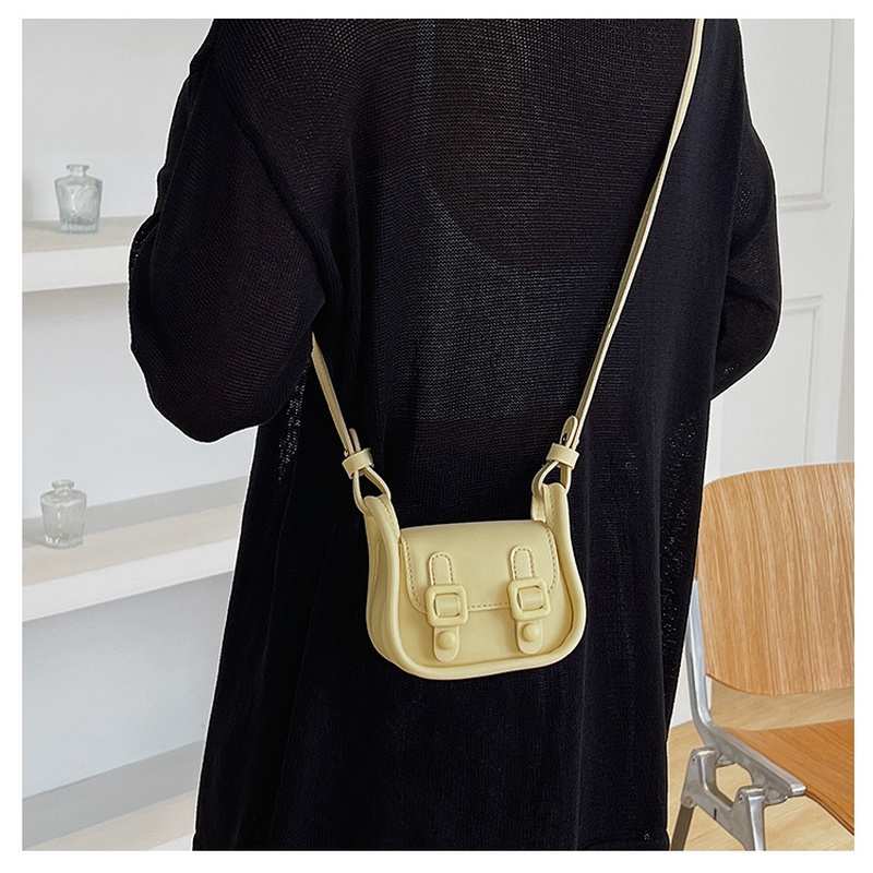 Túi Đeo Vai Hình Vuông Nhỏ Màu Trơn Đơn Giản Phong Cách Retro Mới 2022 Gylb1616