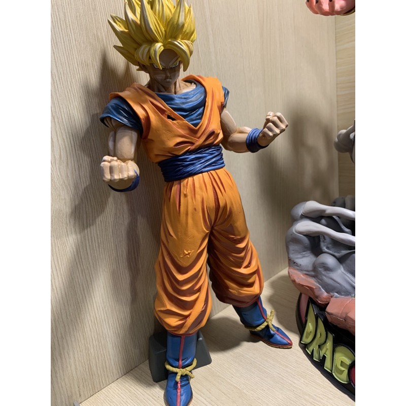 (Hết hàng) Mô hình Figure Dragon ball 7 viên ngọc rồng Songoku tóc vàng đặc 32Cm