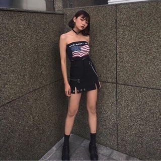 chân váy ulzzang chain rings kèm feedback của khách