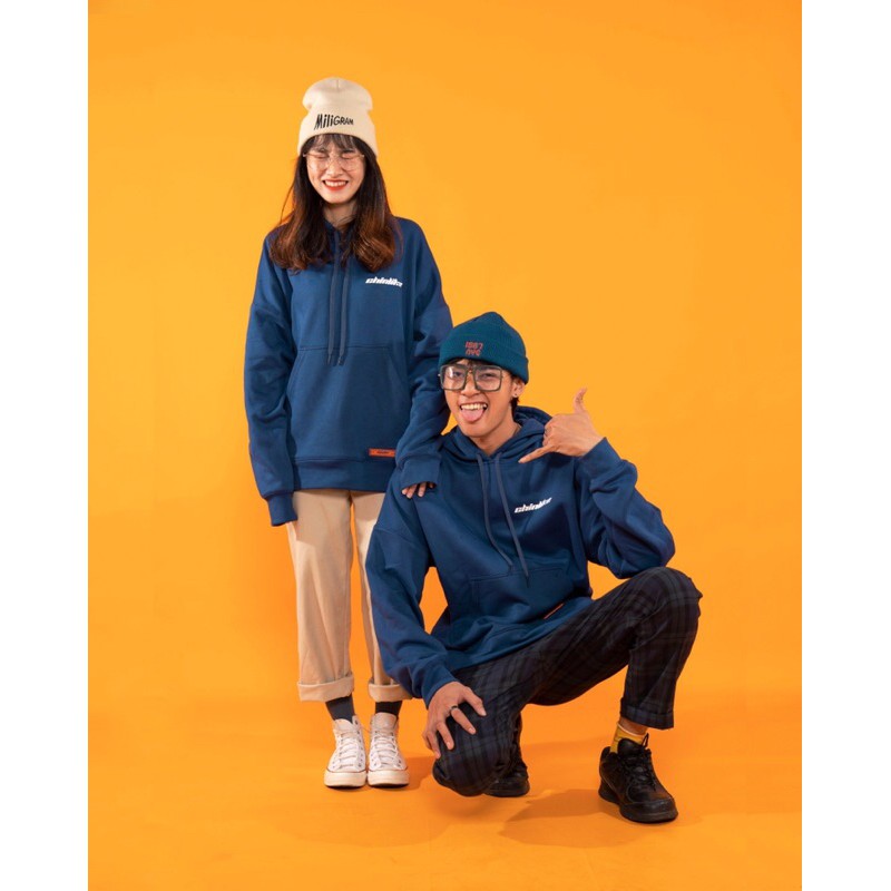 Áo khoác nỉ-Blue basic Hoodie | BigBuy360 - bigbuy360.vn