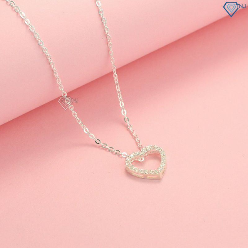 Dây chuyền bạc trái tim xịn