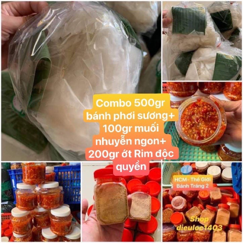 [Mã 77FMCGSALE1 giảm 10% đơn 250K] (3 món)Combo 0.5ky rìa phơi sương + 100gr muối nhuyễn+ 200gr ớt rim siêu cay | BigBuy360 - bigbuy360.vn