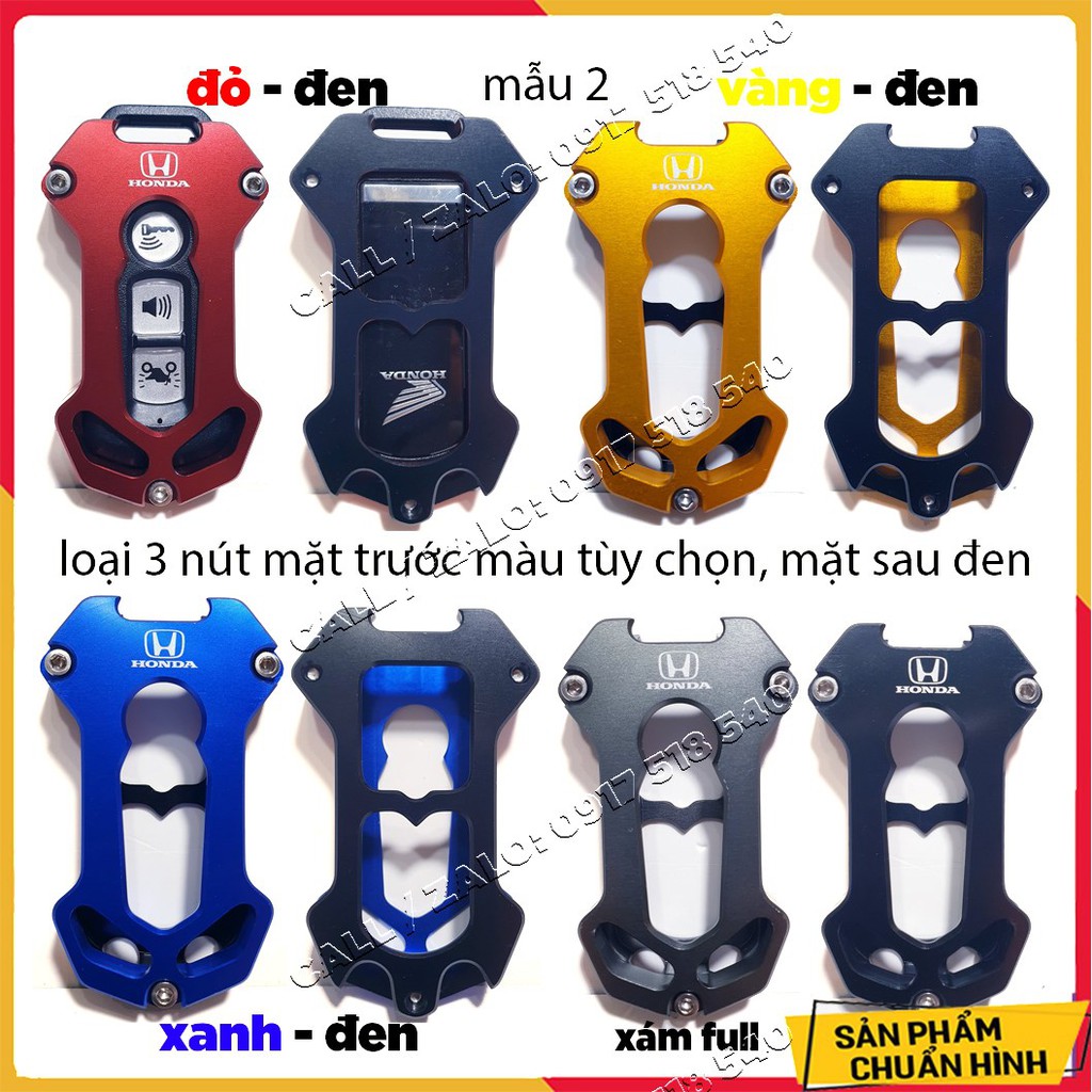 🏍 Ốp chìa khoá CNC smart key honda SH, SH mode, PCX , LEAD, AIR BLADE, VISION ( MẪU HONDA) - tặng lục giác 🏍