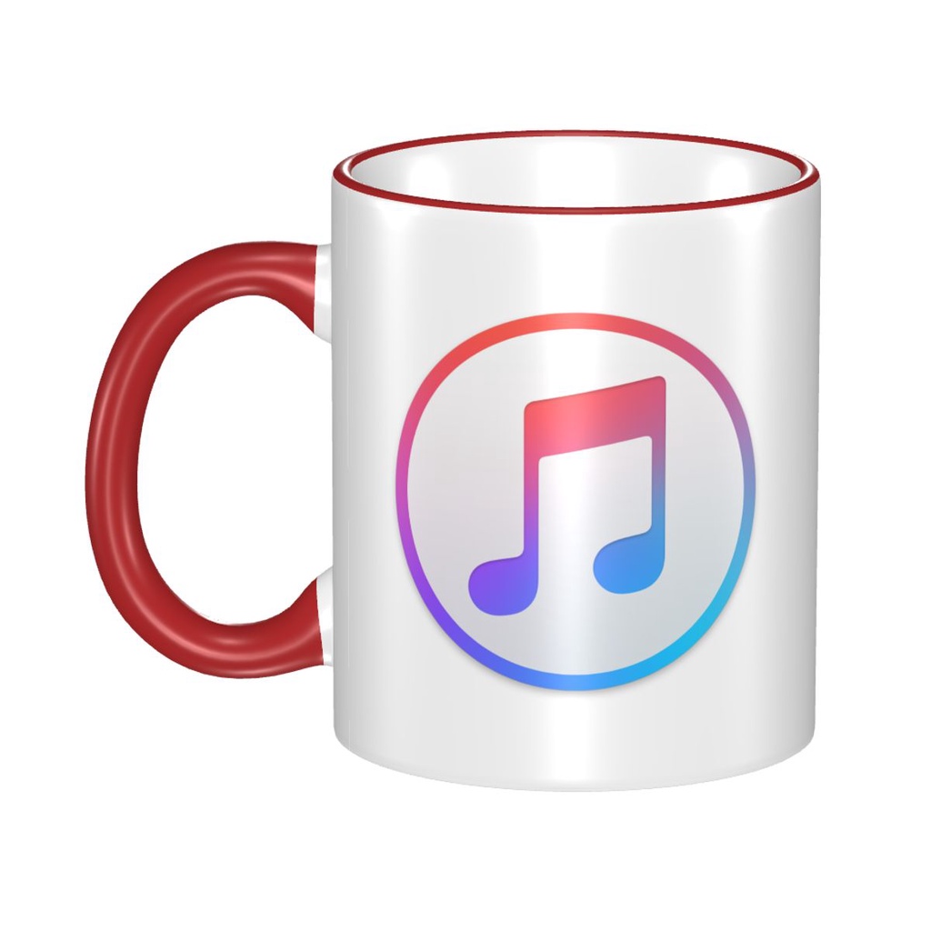 ITunes Logo Cốc Cà Phê Sáng Tạo Cặp Đôi Cốc Gốm Đơn Giản Hợp Thời Trang Cốc Uống Gốm 330ml