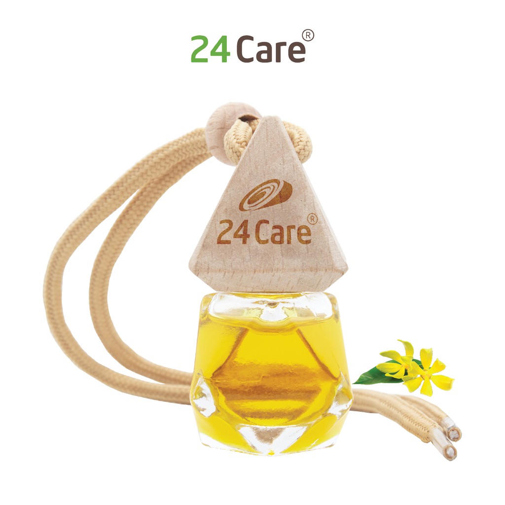 Lọ treo tinh dầu 24care 7ml Sả chanh/Sả Java/Bạc Hà/Cam Ngọt/Quế/Lavender/Ngọc Lan Tây/Hoa Lài/Tràm Trà/Tràm Gió