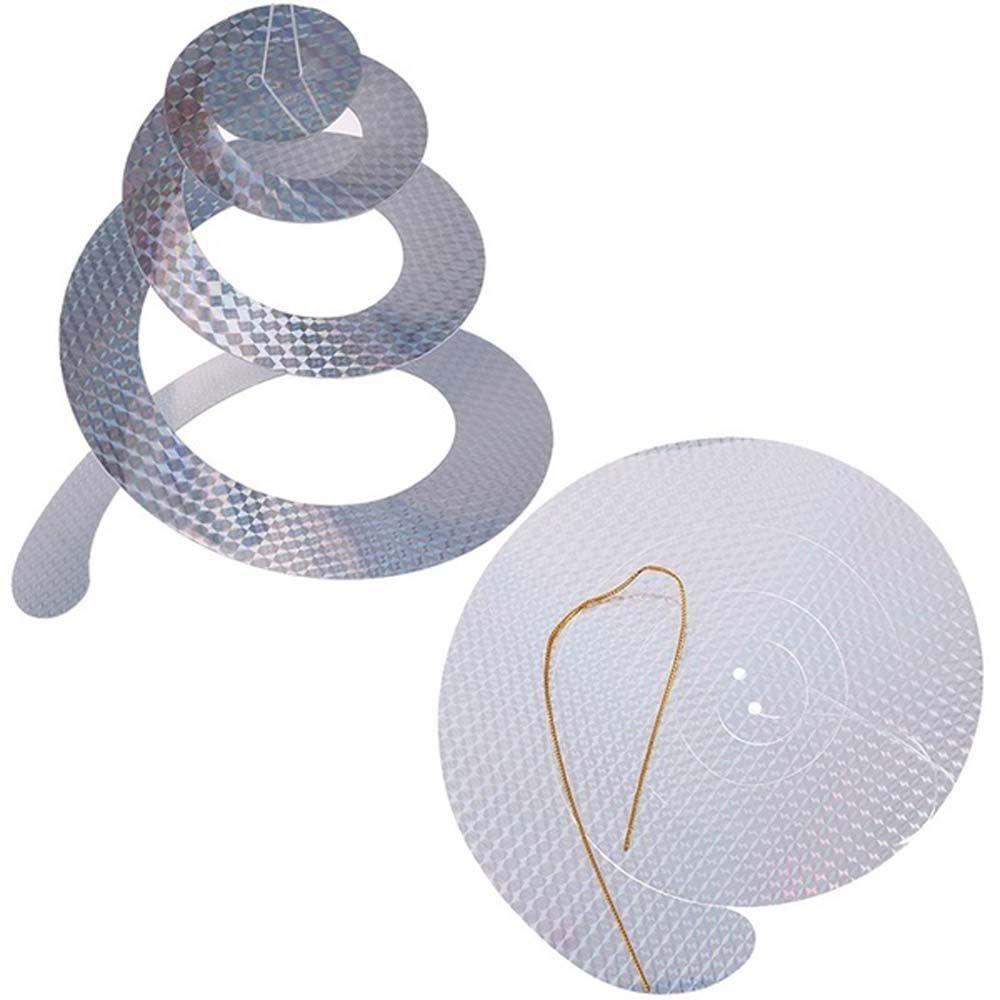 Bộ 2 Cuộn Băng Keo Phản Quang Hai Mặt Dùng Đuổi Chim Tiện Dụng