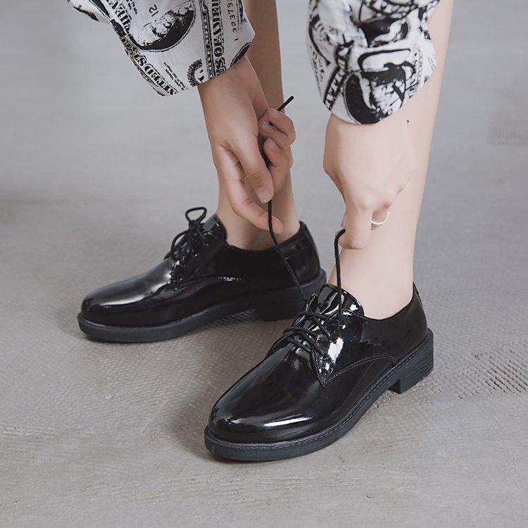 Giày Oxford Đế Bằng Phối Dây Buộc Sành Điệu Cho Nữ | BigBuy360 - bigbuy360.vn