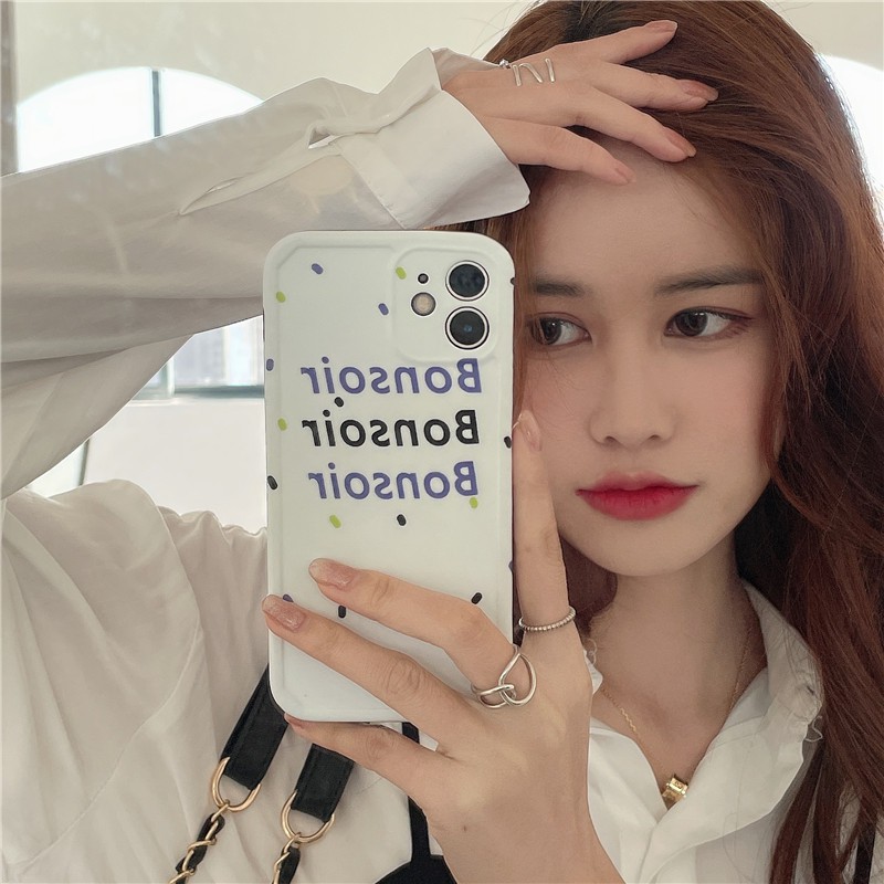 Ốp lưng iPhone cho iPhone 11 Pro Max / iPhone12 / iPhone X / iPhone 7 Plus / iPhone 8 / iPhone 6 / iPhone 11 French Good Night TPU Shatterproof Case
