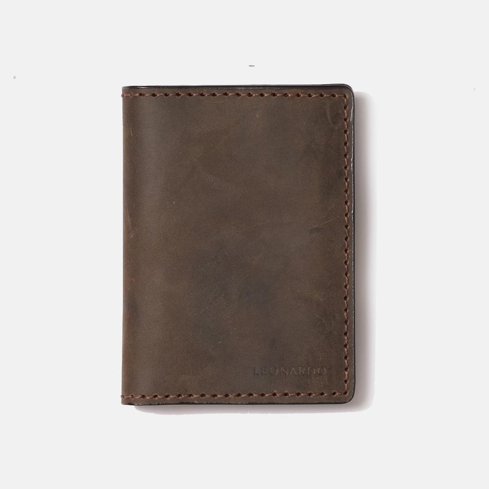 Ví đựng card Gello da sáp thương hiệu Leonardo | BigBuy360 - bigbuy360.vn