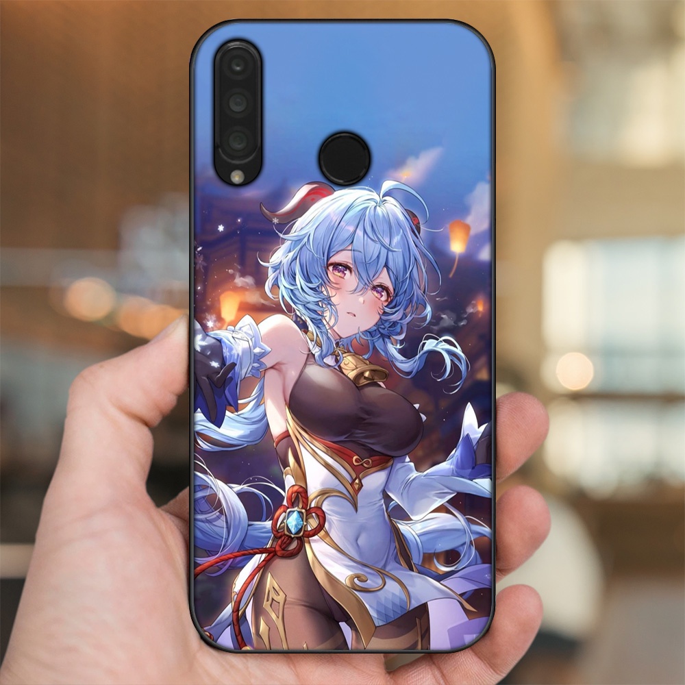 Ốp lưng Huawei P30 Lite, Nova 4e viền đen in hình Ganyu Genshin Impact