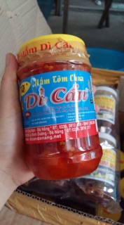 Tôm chua dì cẩn lọ 500g