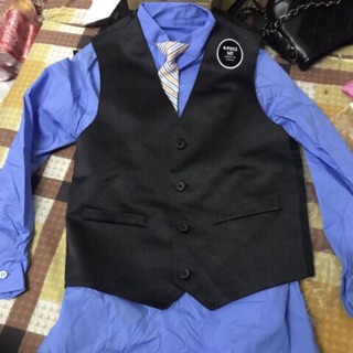 Set vest kèm gile cho bé nam