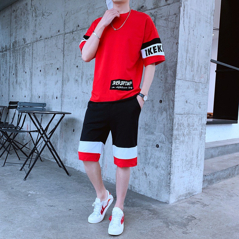 Bộ Quần Áo Thun Nam IKEKBFSUP Phối Màu Và Họa Tiết SET NAM 90000111C | BigBuy360 - bigbuy360.vn