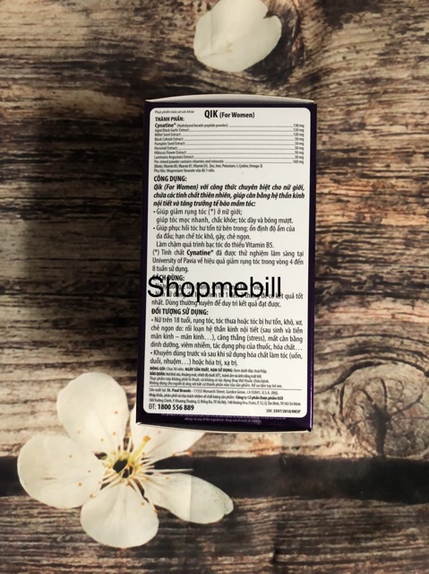 Qik hair for women dưỡng tóc cho nữ, giảm rụng, mọc tóc chắc khoẻ | BigBuy360 - bigbuy360.vn