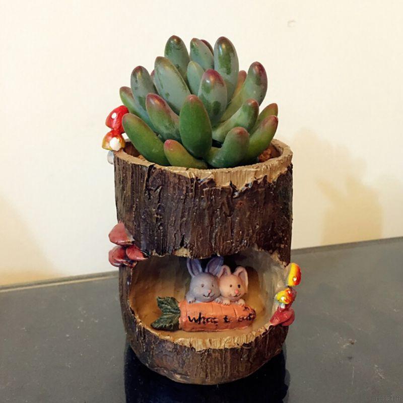 Mô hình chậu cây sương rồng sáng tạo ((no include plant)