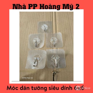 Móc dán tường siêu dính - KT 6x6 combo 10 cái