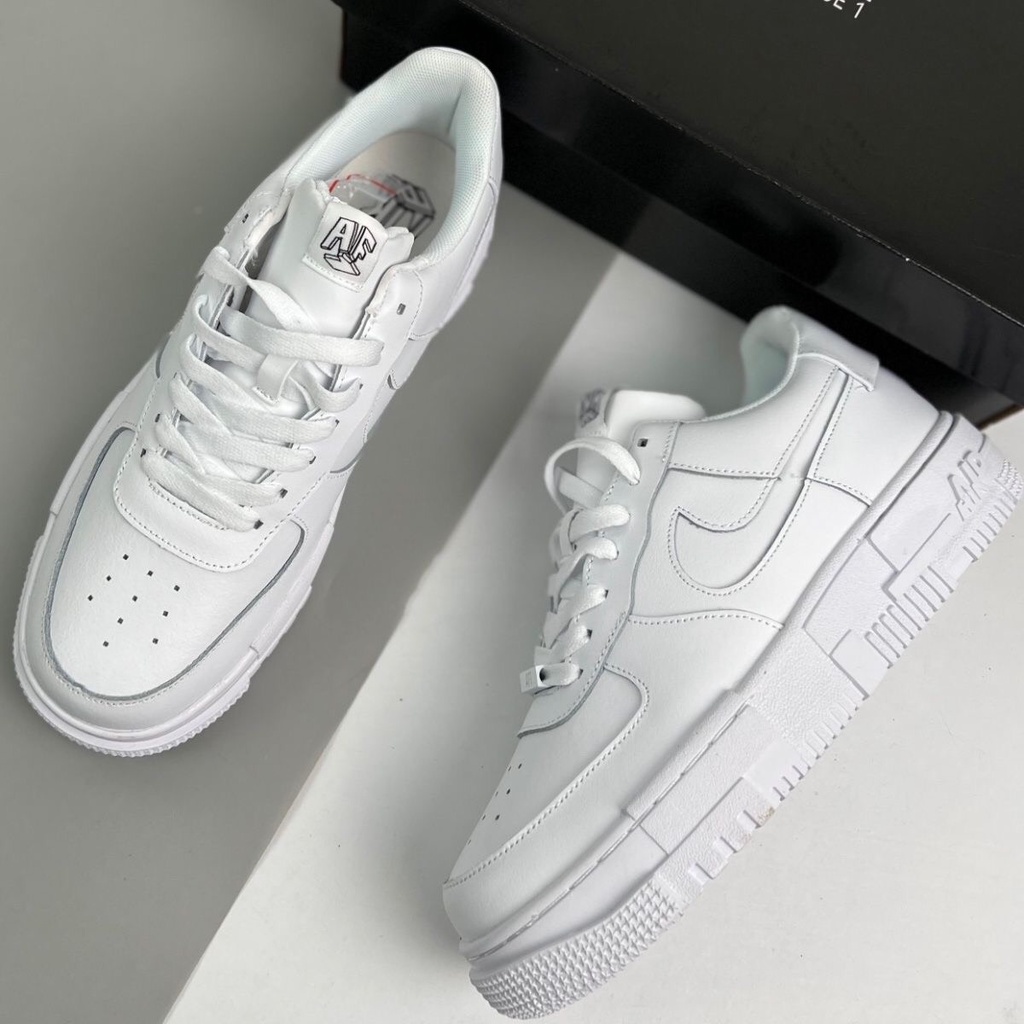 Giày thể thao AF1 Trắng Vảy Rắn, Giày sneaker Air Force 1 2022 các mẫu cực chất đế cao su 4cm cực tôn dáng cho nam nữ