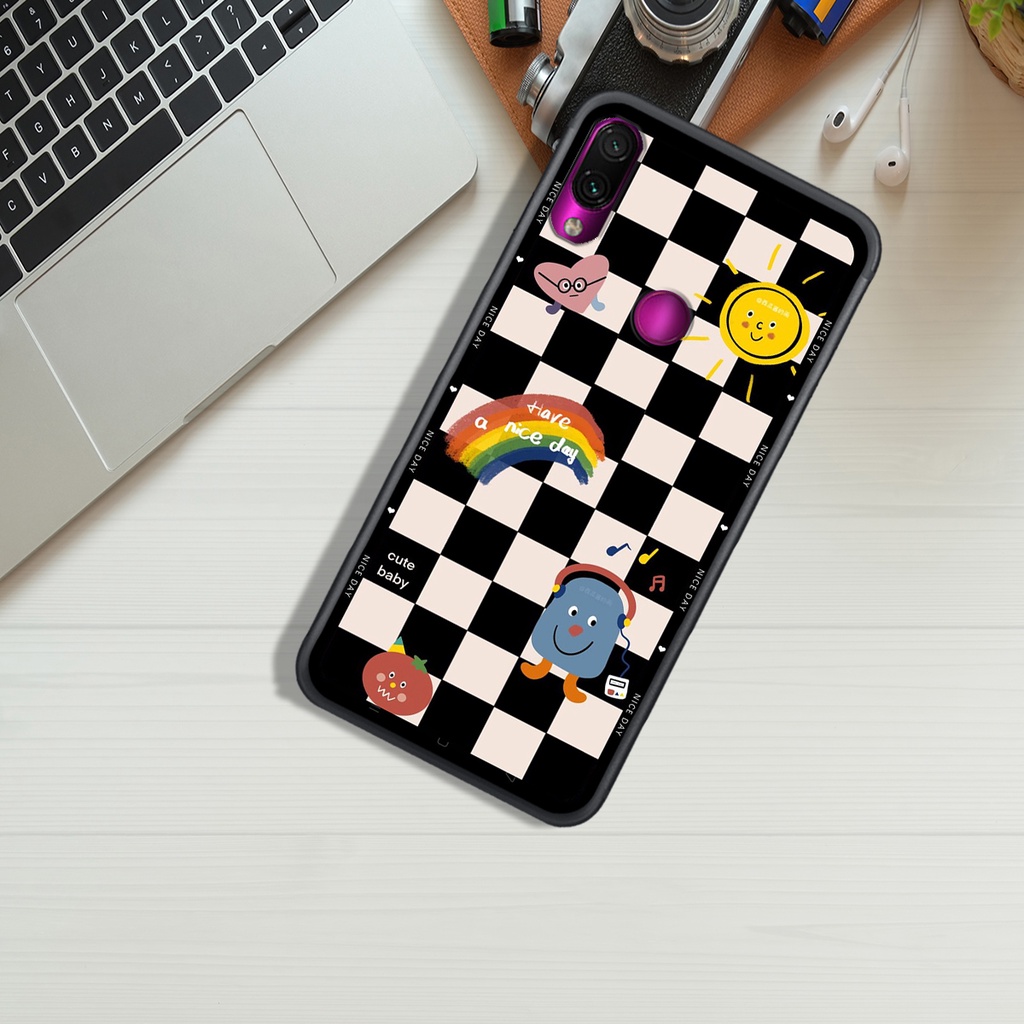 Ốp Lưng XIAOMI 1EDMI 7 - REDMI NOTE 7 - REDMI NOTE 7 PRO, In Hình &quot;Black Heart&quot; Phong Cách Đẹp.