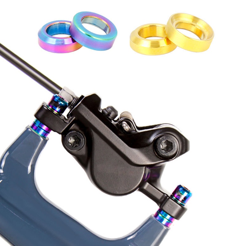 Bộ 4 Vòng Đệm Phanh Đĩa Bằng Titan M6 Dành Cho Xe Đạp Leo Núi