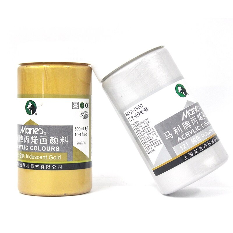 [DA ĐEN] Màu Acrylic Gold | Silver Marie's 300ml