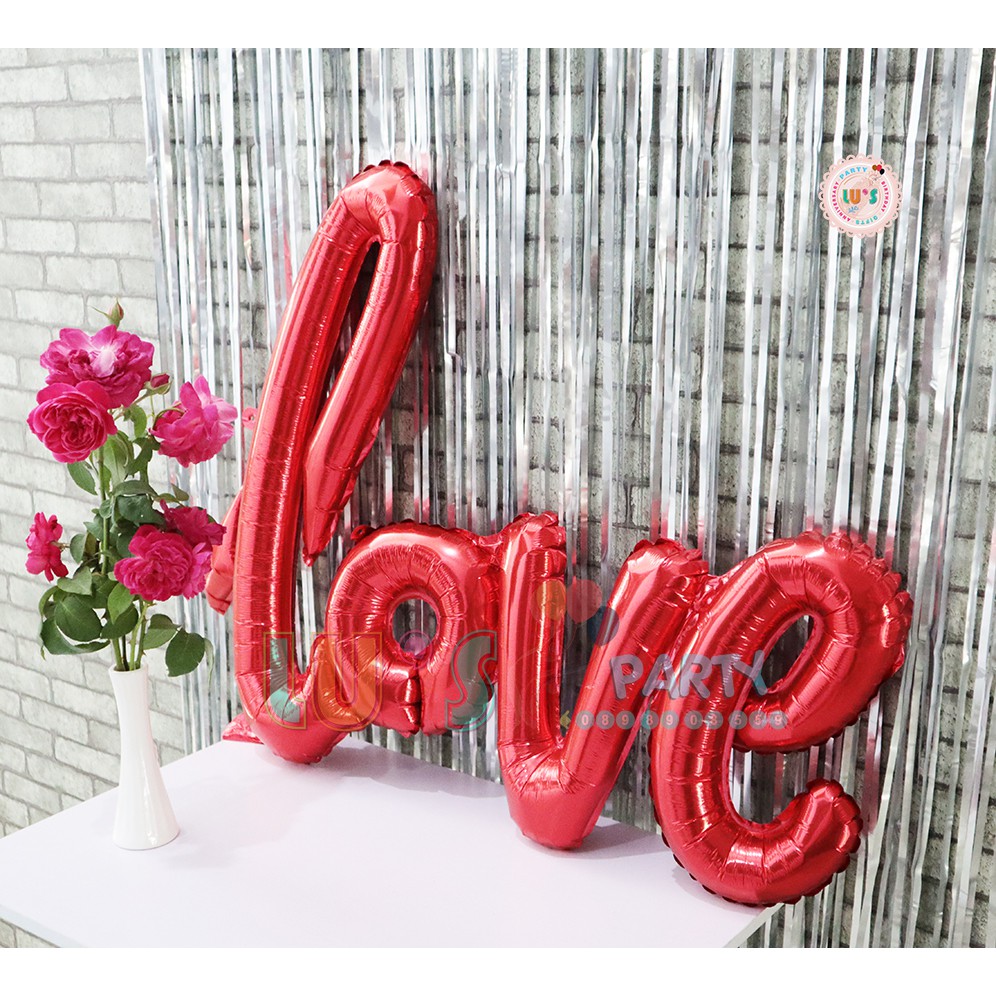 Bóng Chữ Love Liền size lớn