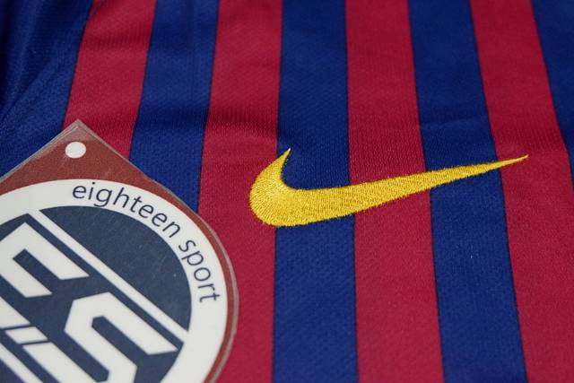 Áo Thun Tay Ngắn In Hình Barca Home 2018 / 2019