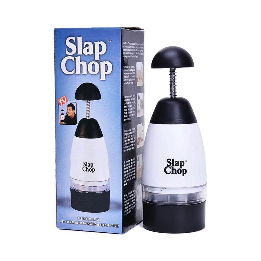 Máy xay hành tỏi ớt slap chop đa năng bằng tay dụng cụ cầm tay mini băm nhỏ rau củ quả khô thực phẩm