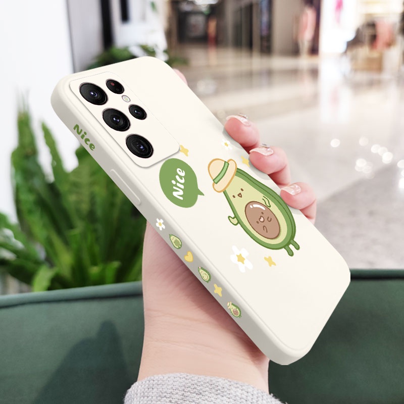Dễ Thương Ốp Điện Thoại Họa Tiết Đu Đủ Cho samsung galaxy s23 s22 fe ultra plus