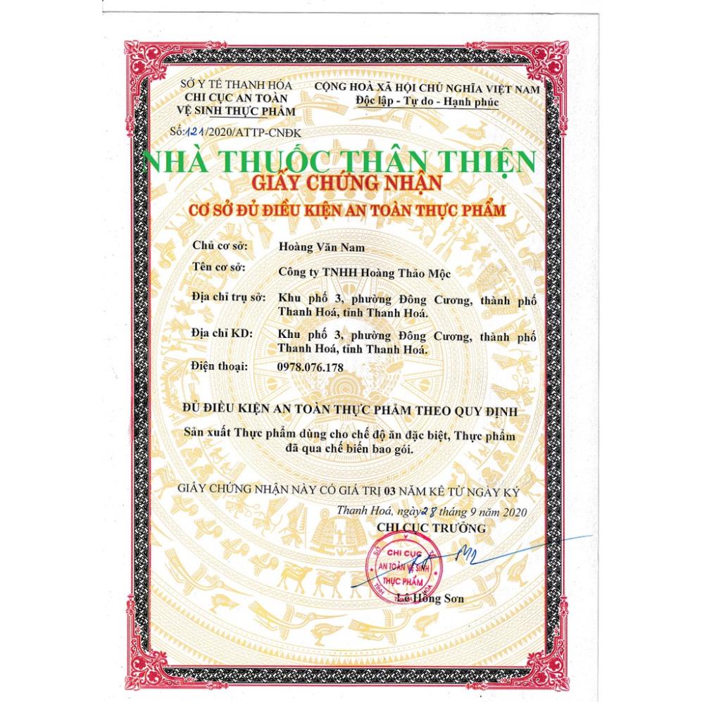 Trà cà gai leo túi lọc Hoàng Thảo Mộc - Hỗ trợ giảm nguy cơ xơ gan, tăng cường chức năng gan  (60 túi)