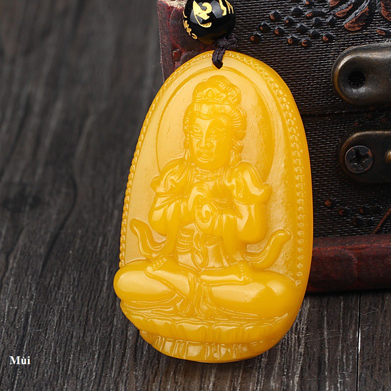 Phật Bản Mệnh Tuổi Mùi, Thân Màu Vàng Đá Ngọc Hoàng Long - Phật Như Lai Đai Nhật