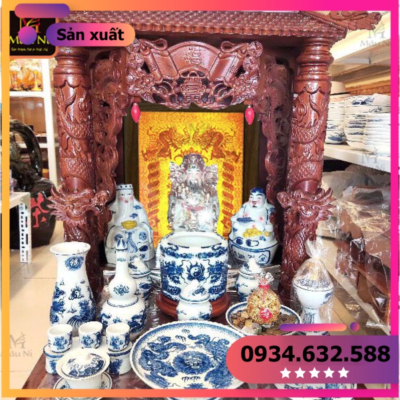 BÀI VỊ THẦN TÀI THỔ ĐỊA buôn bán phát tài - tranh trúc chỉ in MÂU NI