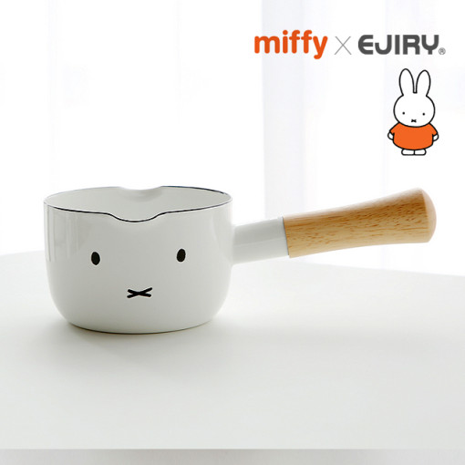 ♡K-kitchen♡ Nồi sữa tráng men ejiri x miffy 12cm / 0.8l