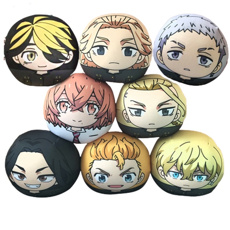 Tokyo Revengers Plush Toy Móc Khóa Búp Bê Nhồi Bông Hình Nhân Vật Anime Manjiro Sano /Baji Keisuke/Draken/Bhinata Itachibana/Mikey