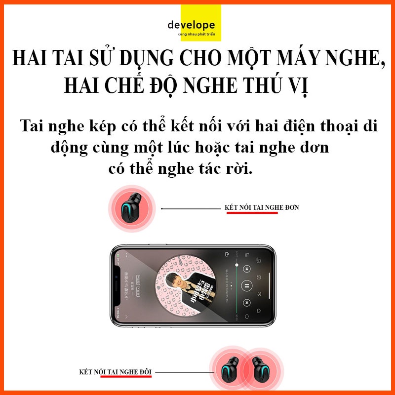 Tai nghe bluetooth tws Q32-1 nhỏ không dây hifi phong cách thể thao cho android