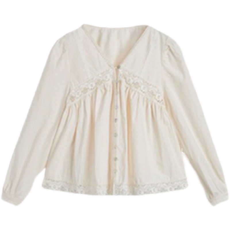 Áo sơ mi MORAN dài tay babydoll điệu đà + Chân váy suông dài màu hồng nhẹ nhàng