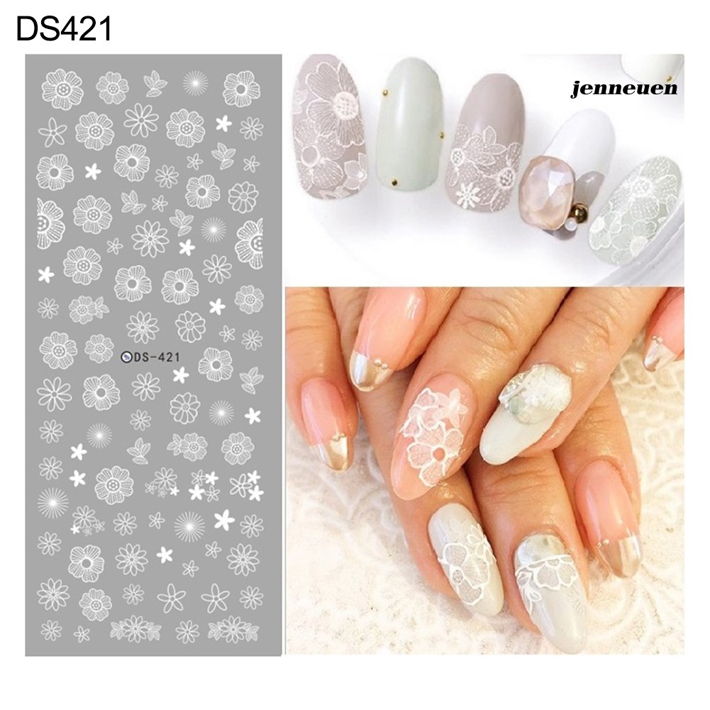 [Hàng mới về] Nhãn Dán Trang Trí Móng Tay Nghệ Thuật Nhiều Kiểu Dáng Đẹp Mắt