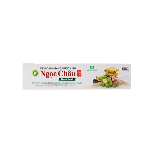 Kem Đánh Răng Dược Liệu Ngọc Châu Trắng Sáng 100g