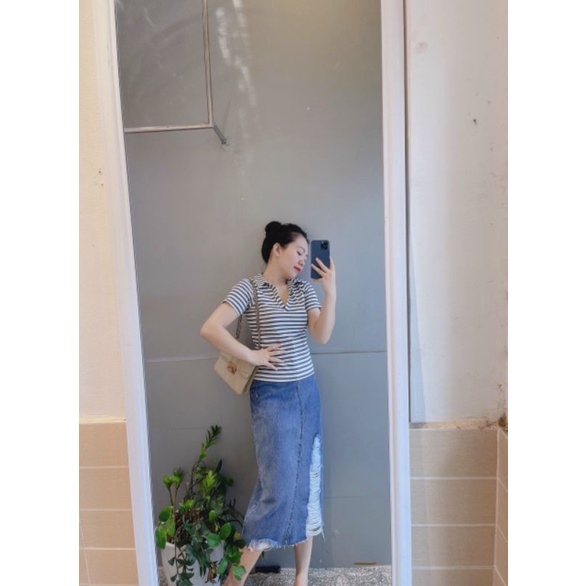 Áo polo cổ V stra | BigBuy360 - bigbuy360.vn