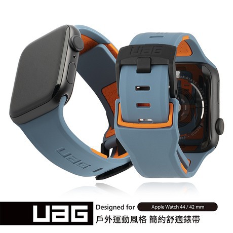 Uag Dây Đeo Thể Thao Bằng Silicone Cho Đồng Hồ Thông Minh Apple Watch 40mm / 38mm 44mm / 42mm Series Se / 6 / 5 / 4 / 3 / 2 / 1