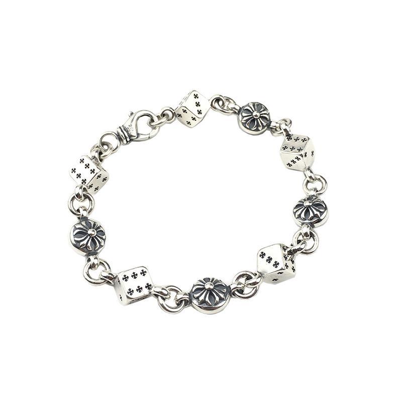 Vòng Tay Bạc 925 Hình Thánh Giá Thời Trang Cho Cặp Đôi