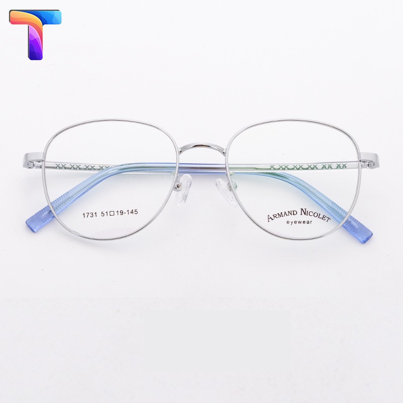 Gọng kính kim loại tròn nam nữ 1731