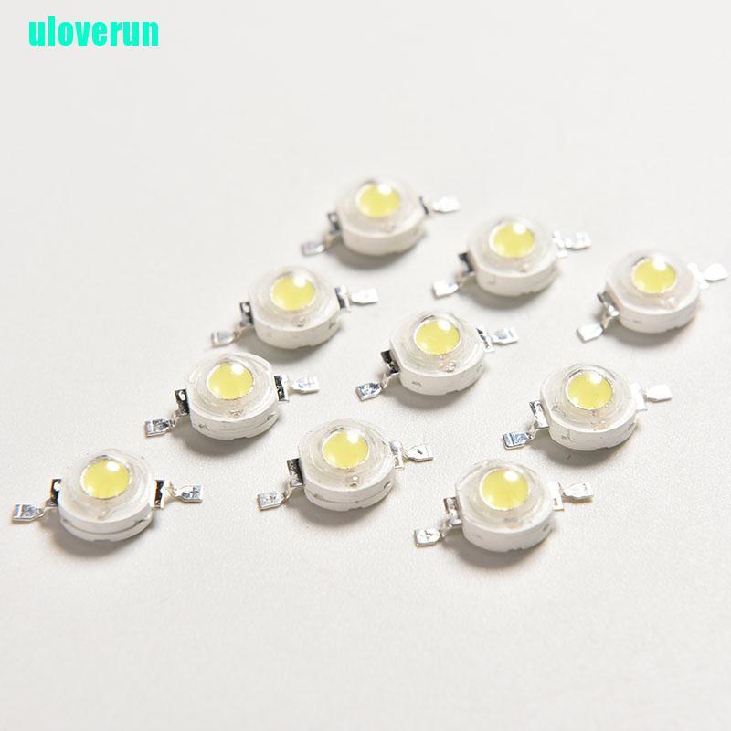 Uloverun 10 Cái 1W Đèn LED SMD Trắng Tinh Khiết