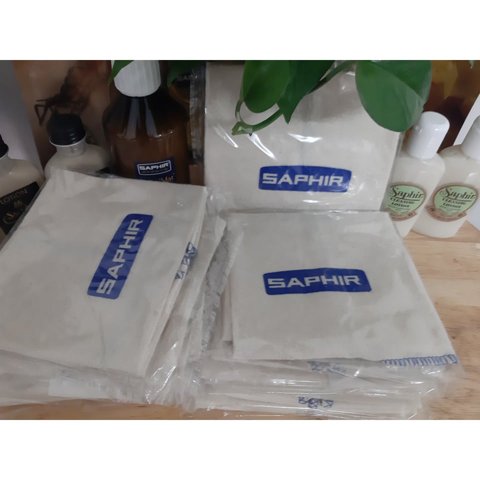 áo balo Khăn cotton Saphir đánh giày và làm sạch