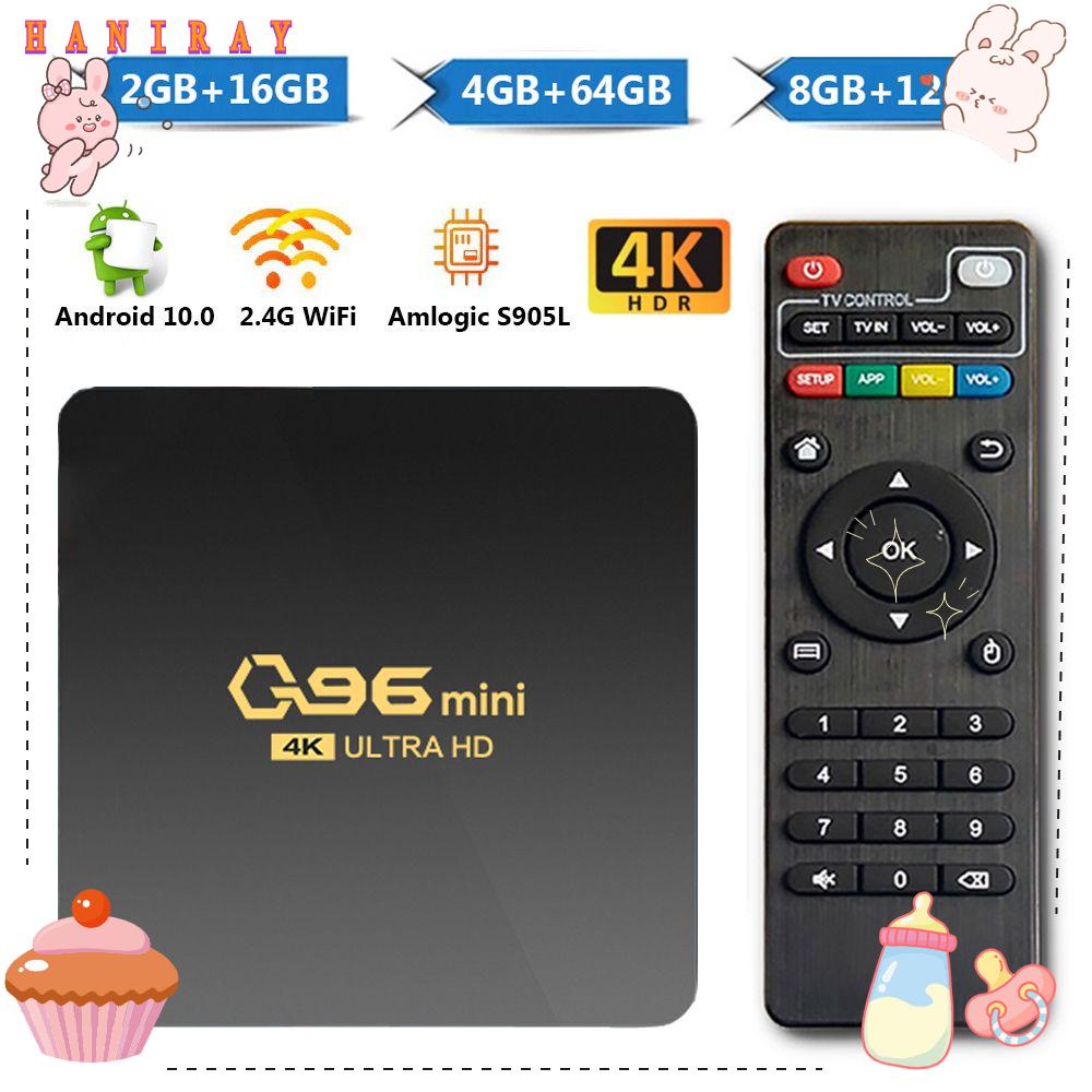 TV Box android Q96 mini 2022 bộ vi xử lý bốn lõi Amlogic s905l 4k H.265 nhiều dung lượng tùy chọn
