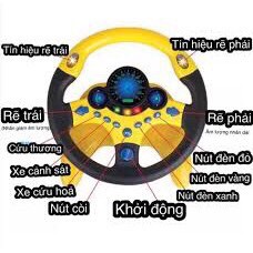 VÔ LĂNG XE HƠI TẠP LÁI XE CHO BÉ YÊU,VÔ LĂNG MÔ PHỎNG CHO BÉ