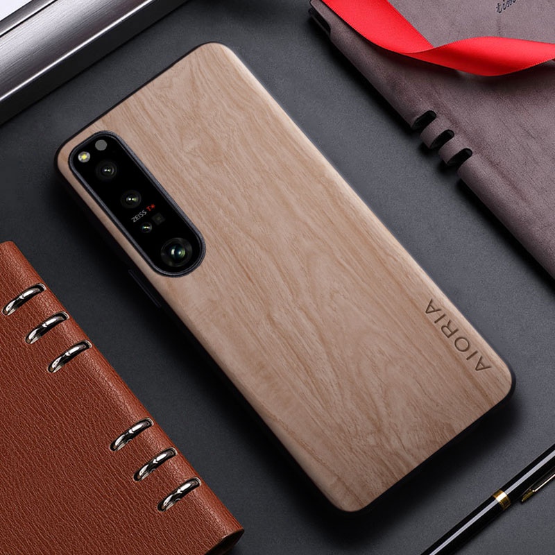 Ốp điện thoại Cho sony xperia 1 iv 5 1 iii funda Họa Tiết Gỗ Tre Da Desihn coque Ốp điện thoại Cho sony xperia 1 iv 5 1 iii