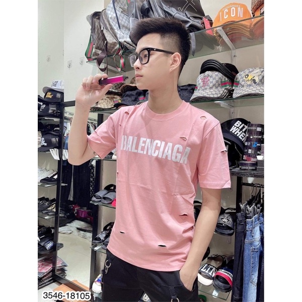 [ ẢNH THẬT MẪU MẶC ] Áo Balenciaga rách-Áo thời trang nam HOT 2021 | BigBuy360 - bigbuy360.vn