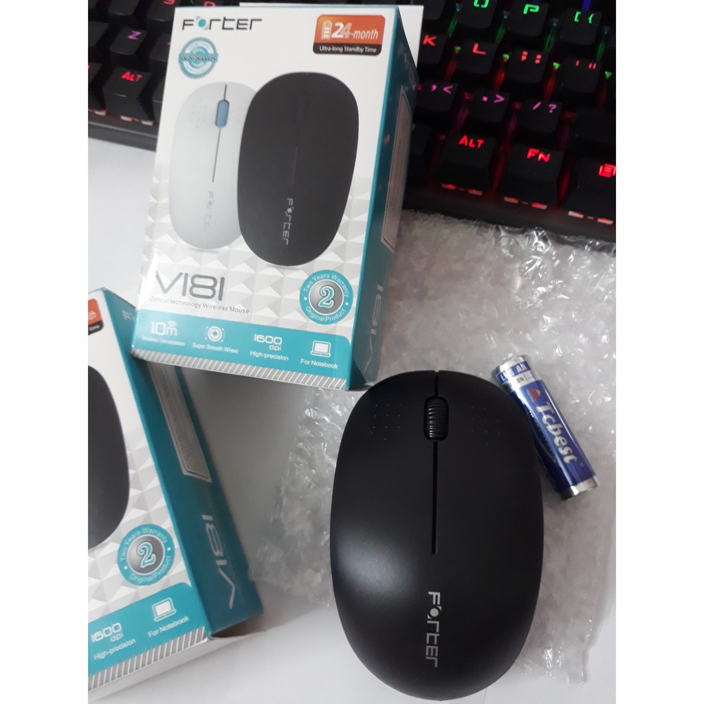 Chuột không dây Forter V181 có pin bh 24 tháng