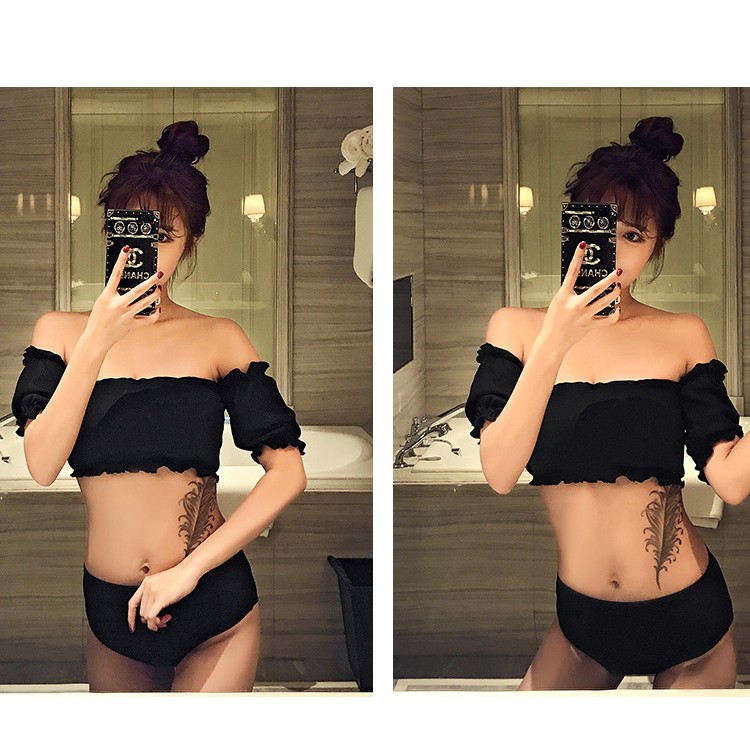 [Mã SKAMFSW175 giảm 10K đơn 50K] Bộ bikini đi biển cao cấp 2 mảnh shoulder